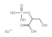 Propanoic acid,3-hydroxy-2-(phosphonooxy)-, barium salt (1:1) Structure