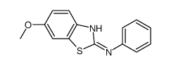 6-methoxy-N-phenyl-1,3-benzothiazol-2-amine Structure