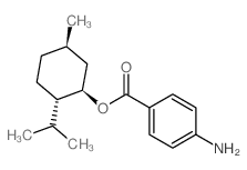 [(1R,2S,5R)-5-methyl-2-propan-2-yl-cyclohexyl] 4-aminobenzoate结构式