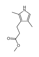 methyl 3-(2,4-dimethyl-1H-pyrrol-3-yl)propanoate Structure