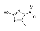 (9ci)-2,3-二氢-5-甲基-3-氧代-1H-1,2,4-噻唑-1-羰酰氯结构式