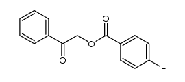 4-Fluorobenzoic acid phenacyl ester Structure