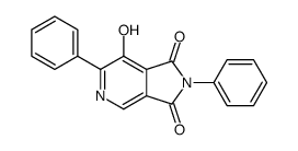 7-hydroxy-2,6-diphenylpyrrolo[3,4-c]pyridine-1,3-dione Structure