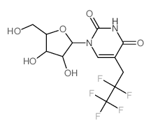 1-[3,4-dihydroxy-5-(hydroxymethyl)oxolan-2-yl]-5-(2,2,3,3,3-pentafluoropropyl)pyrimidine-2,4-dione结构式
