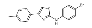 N-(4-Bromophenyl)-4-(4-methylphenyl)-1,3-thiazol-2-amine Structure