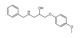 1-(benzylamino)-3-(4-methoxyphenoxy)propan-2-ol结构式