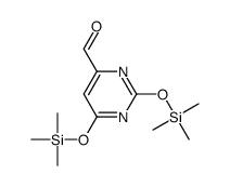 2,6-Bis[(trimethylsilyl)oxy]-4-pyrimidinecarbaldehyde结构式
