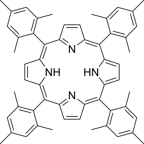 5,10,15,20-四(五氟苯基)卟啉结构式