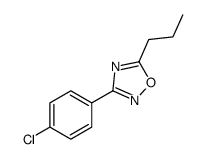 3-(4-氯苯基)-5-丙基-1,2,4-噁二唑结构式