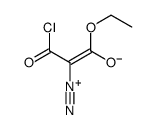 1-chloro-2-diazonio-3-ethoxy-3-oxoprop-1-en-1-olate结构式
