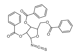 β-D-呋喃核糖基异硫氰酸三苯甲酸酯结构式