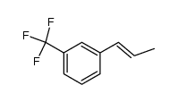 trans-1-[3-(trifluoromethyl)phenyl]propene Structure