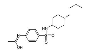 N-[4-[(1-butylpiperidin-4-yl)sulfamoyl]phenyl]acetamide Structure
