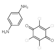 benzene-1,4-diamine; 2,3,5,6-tetrachlorocyclohexa-2,5-diene-1,4-dione Structure