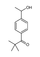 1-[4-(1-hydroxyethyl)phenyl]-2,2-dimethylpropan-1-one结构式