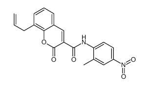 N-(2-methyl-4-nitrophenyl)-2-oxo-8-prop-2-enylchromene-3-carboxamide Structure