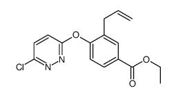 ethyl 4-(6-chloropyridazin-3-yl)oxy-3-prop-2-enylbenzoate结构式