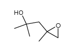 2-methyl-1-(2-methyloxiran-2-yl)propan-2-ol Structure