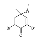 2,6-dibromo-4-methoxy-4-methylcyclohexa-2,5-dien-1-one Structure