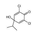 2,6-dichloro-4-hydroxy-4-propan-2-ylcyclohexa-2,5-dien-1-one Structure