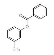 Benzoic acid,3-methylphenyl ester Structure