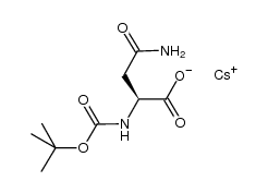 Cesium salt of BOC-Asparagine Structure
