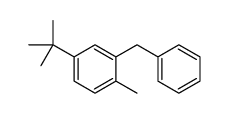 2-benzyl-4-tert-butyl-1-methylbenzene结构式