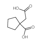 Cyclopentaneaceticacid, 1-carboxy-结构式