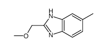 (9ci)-2-(甲氧基甲基)-5-甲基-1H-苯并咪唑结构式
