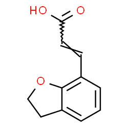 3-(2,3-二氢苯并呋喃-7-基)丙烯酸结构式