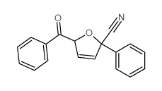 5-benzoyl-2-phenyl-5H-furan-2-carbonitrile结构式
