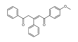 1-(4-methoxyphenyl)-3,5-diphenylpent-2-ene-1,5-dione结构式