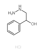 Benzenemethanol, a-(hydrazinylmethyl)-,hydrochloride (1:1) Structure