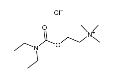 (2-diethylcarbamoyloxy-ethyl)-trimethyl-ammonium, chloride Structure