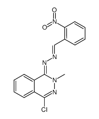 2-nitro-benzaldehyde (4-chloro-2-methyl-2H-phthalazin-1-ylidene)-hydrazone Structure