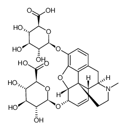 morphine-3,6-di-β-D-glucuronide Structure