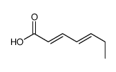 (2E,4E)-hepta-2,4-dienoic acid Structure