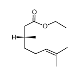 ethyl (R)-3,7-dimethyl-6-octenoate Structure