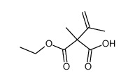 isopropenyl-methyl-malonic acid monoethyl ester Structure