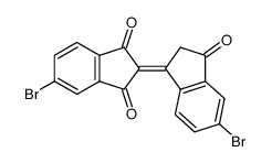 (Z)-5,5'-Dibromo-[1,2']biindenylidene-3,1',3'-trione结构式