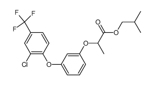 2-[3-(2-Chloro-4-trifluoromethyl-phenoxy)-phenoxy]-propionic acid isobutyl ester Structure