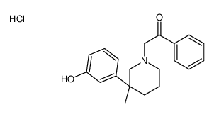 2-[3-(3-hydroxyphenyl)-3-methylpiperidin-1-yl]-1-phenylethanone,hydrochloride结构式