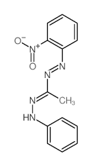 Ethanone,1-[2-(2-nitrophenyl)diazenyl]-, 2-phenylhydrazone结构式