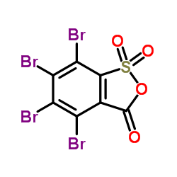 四溴-2-磺基苯甲酸环酐结构式