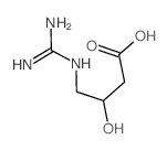 Butanoic acid, 4-((aminoiminomethyl)amino)-3-hydroxy- (9CI) Structure