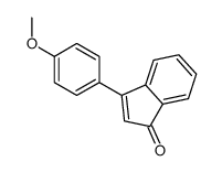 3-(4-methoxyphenyl)inden-1-one结构式