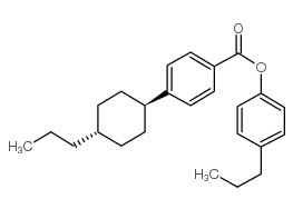 4-(反式-4-丙基环己基)-苯甲酸4-丙苯基酯结构式
