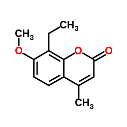 Herniarin, 8-ethyl-4-methyl- (4CI) structure