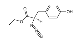 ethyl 2-azido-3-(4-hydroxyphenyl)propionate结构式