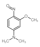 Benzenamine, 3-methoxy-N,N-dimethyl-4-nitroso- Structure